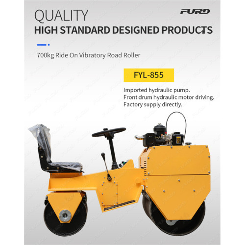 Electric start easy to start air-cooled diesel engine vibratory road roller compaction equipment sales price