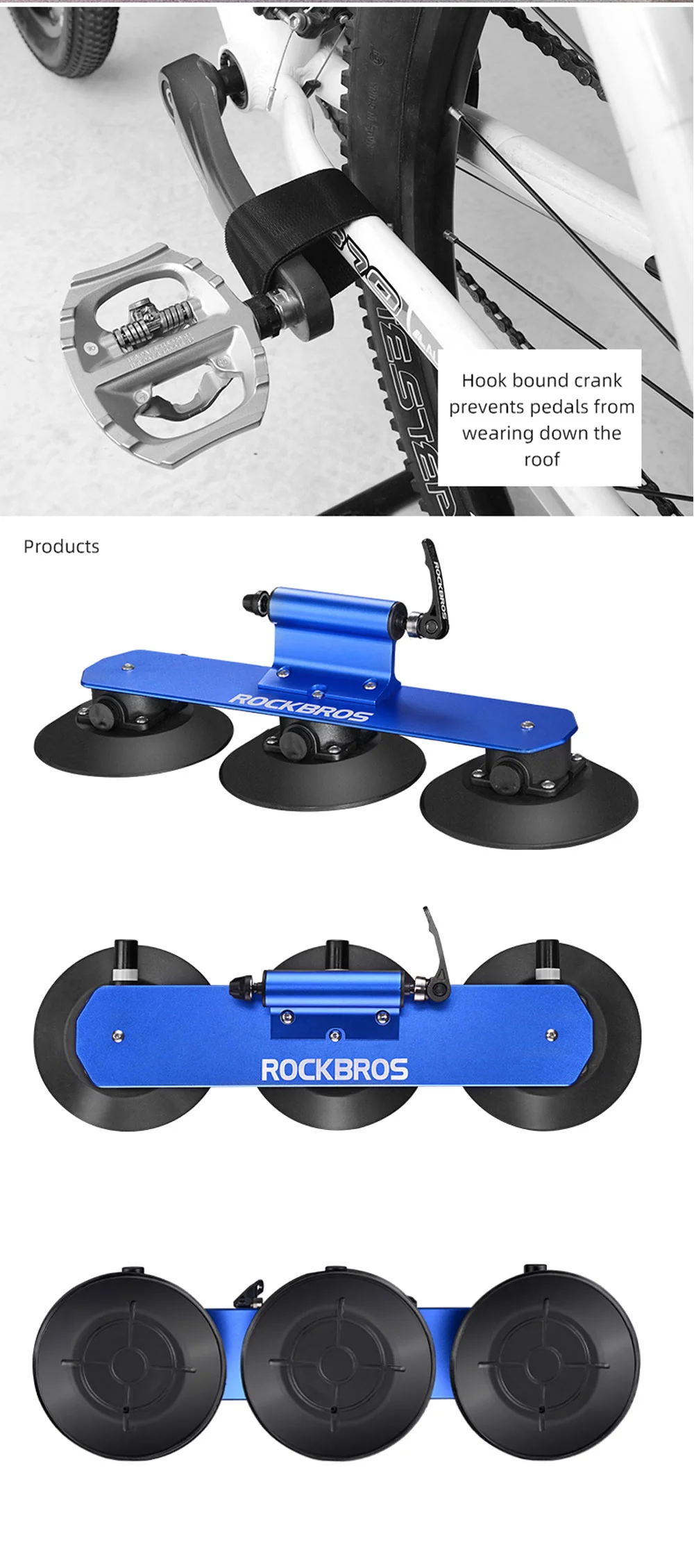 Rockbros Bicycle Rack, Roof Rack for Traveling