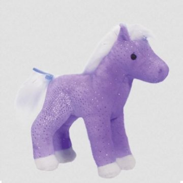 2014 new design purple horse plush toys