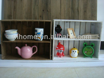 High quality vintage industry wooden wall shelf