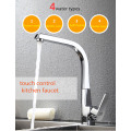 Kitchen Water Saving Brass Faucet with Touch Switch