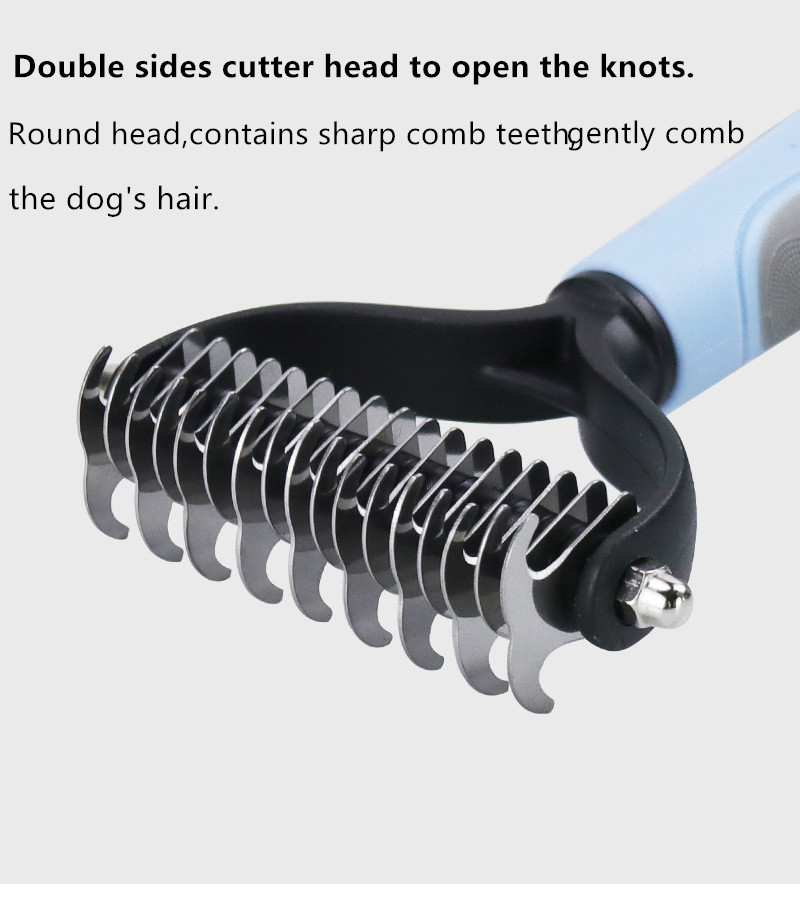 Pet  Bilateral  Untie Knots Comb  8