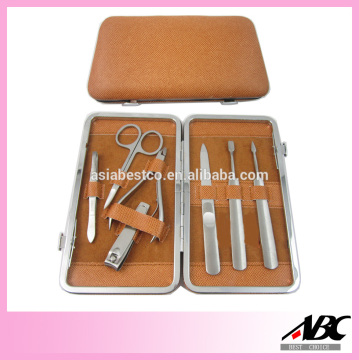 PU Case Stainless Steel Case Manicure Kit