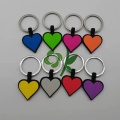 Forma de corazón Silent Silicone PET ID Etiqueta