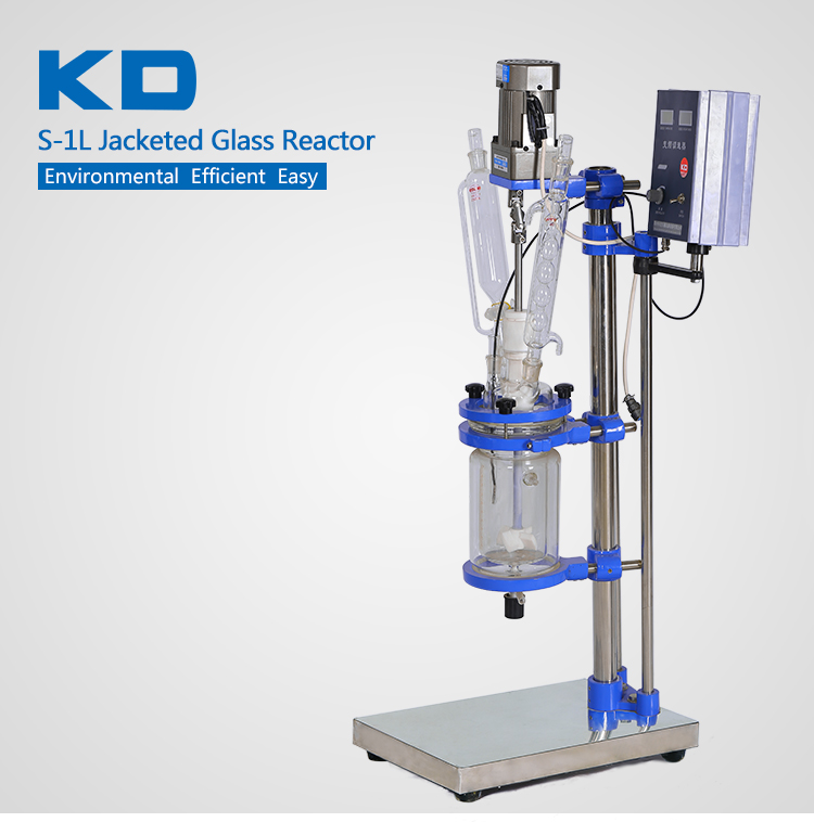 1L Small Volume Chemical Jacketed Stirred Glass Reactor