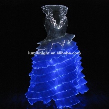 Optical fiber luminous clothing/ formal attire for evening party/cocktail dress/ prom dress