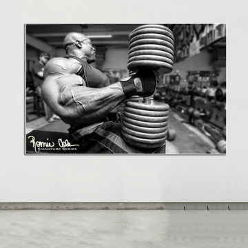 Motivational Gym Posters: Inspiring Fitness Art with Muscle Man Ronnie