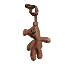 Designer Bear Leather Luxury Car Keychain Bag Pendant