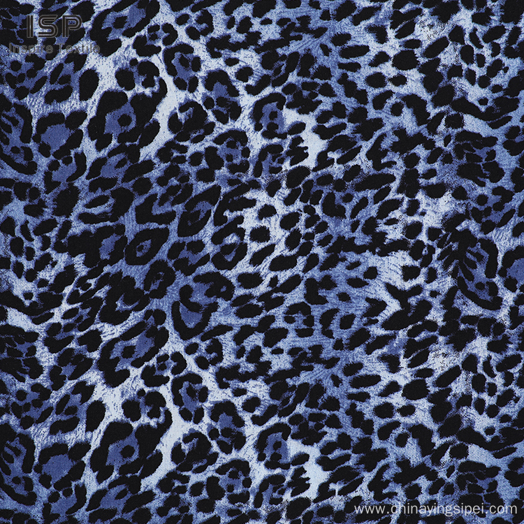 Woven Poplin Plain Dresses Tiger Printed Viscose Fabric