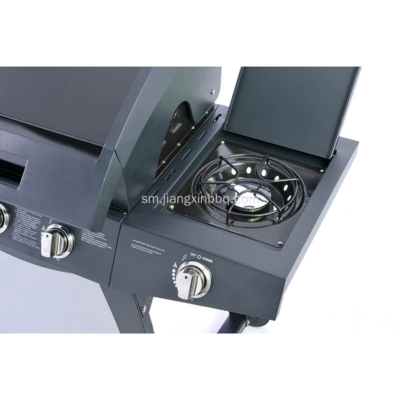 3-Burner le natura o le pasa grill ma le itu burner