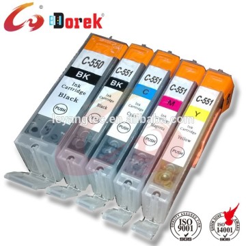 High quality compatible 550 551 ink cartridge for canon inkjet printer iP7250 MG5450