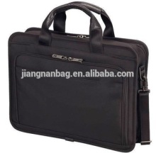 custom high quality polyester black messenger computer bag
