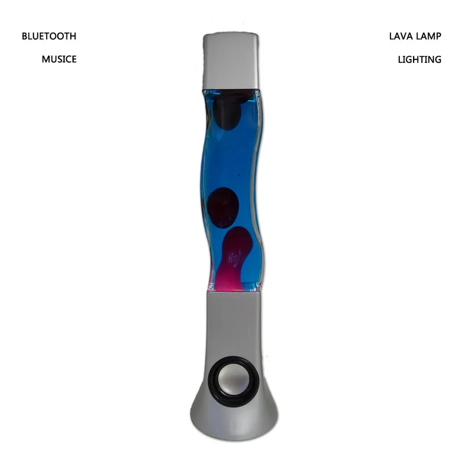 High-Quality Bedroom Speaker with Colorful Lava Lamp and Light