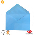 Blue printed adhesive gift packaging paper envelope