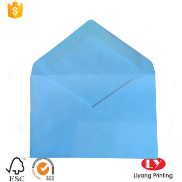 Blue printed adhesive gift packaging paper envelope