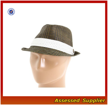 2014westen hat/wide brim felt fedora hat/men's wide brim fedora