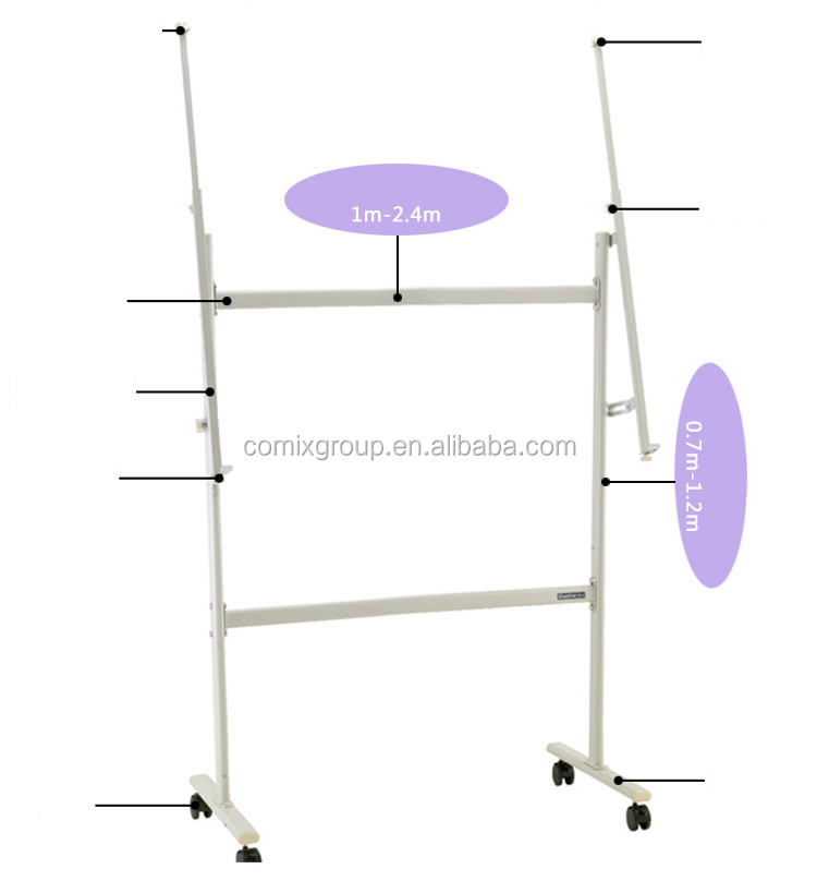 Comix Height and Width Both Adjustable Smart White Board Stand