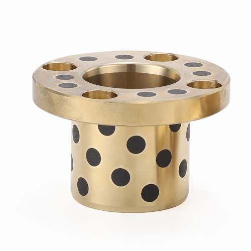 Self Lubricating Bearing Quality Components Smooth Mechanical Operation Brass Flange Graphite Bushing