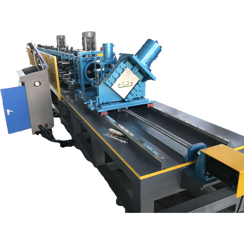 Thin material barrel type metal sheet corrugation machine