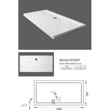 70x140x5cm CE Rectangle ABS Acrylic Mixed ShowerTray