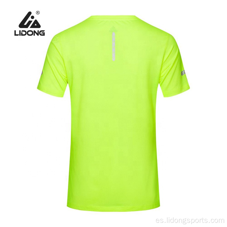 Wholesale ajuste al aire libre jogging corriendo camiseta toma de corriente