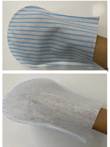 Pre-soap body cleaning wash gloves