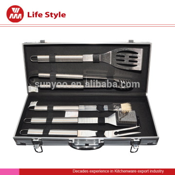 stainless steel BBQ Tool Set knife/fork/tong suit