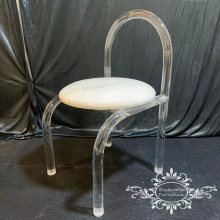 Transparent Clear Resin Wedding Dining Chairs - Acrylic, Stackable, Assemble Chairs for Wedding Furniture