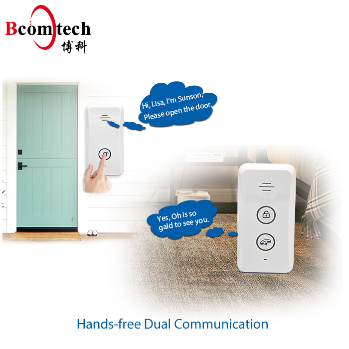 Wireless ADP audio doorbell 1 KM long distance Wireless Doorbell Intercom with 433 MHz for villa easy DIY ADP