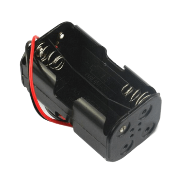 4 AA Battery Holder Double with Wire leads