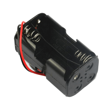 4 AA Battery Holder Double with Wire leads