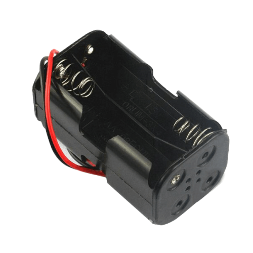 4 AA Battery Holder Double with Wire leads