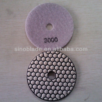 write resin pads write polishing pads