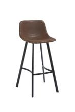 Modern Style Upholstered PU Metal Frame Bar Stool