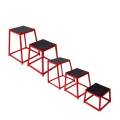 Set kotak plyometrik baja stackable