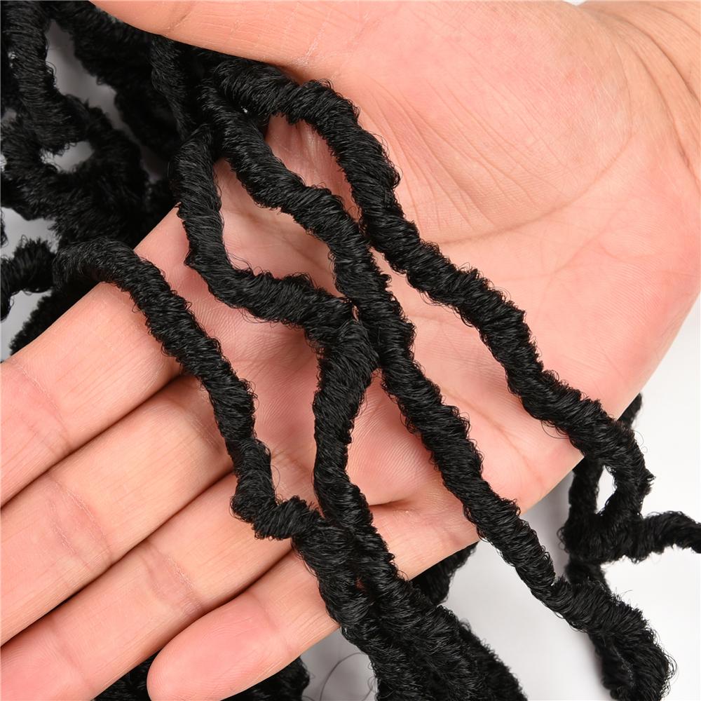 MYZYR Twist Crochet Hair Afro Kinky Curly 18 Inch Ombre Brown Long Synthetic Hair Crochet Braids Natural Hair Extensions