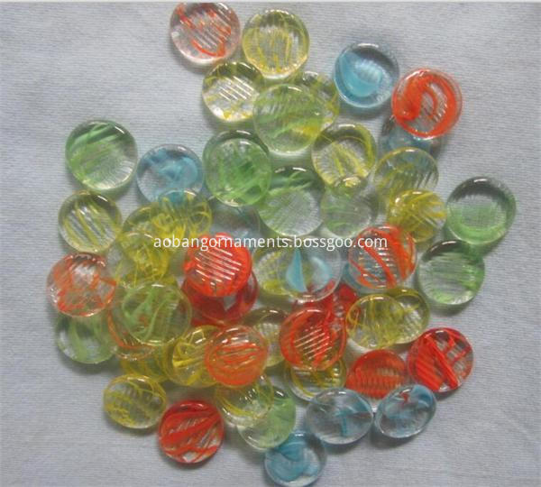 Glass gems for decoration