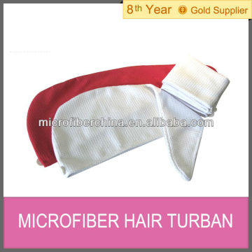 microfiber hair turban (hair drying turban,microfiber hair wrap)