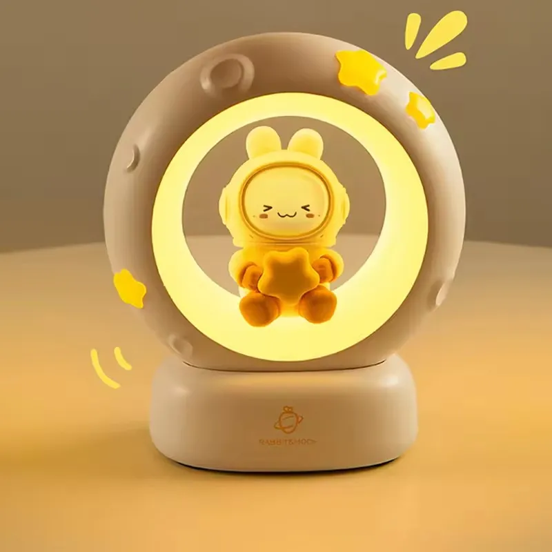 Enchanting Atmosphere Lights with Cat and Star Ornaments