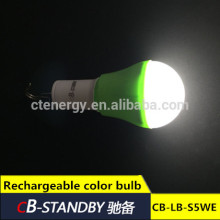 Portable 5W Rechargeable color flashlight with flicker USB charger