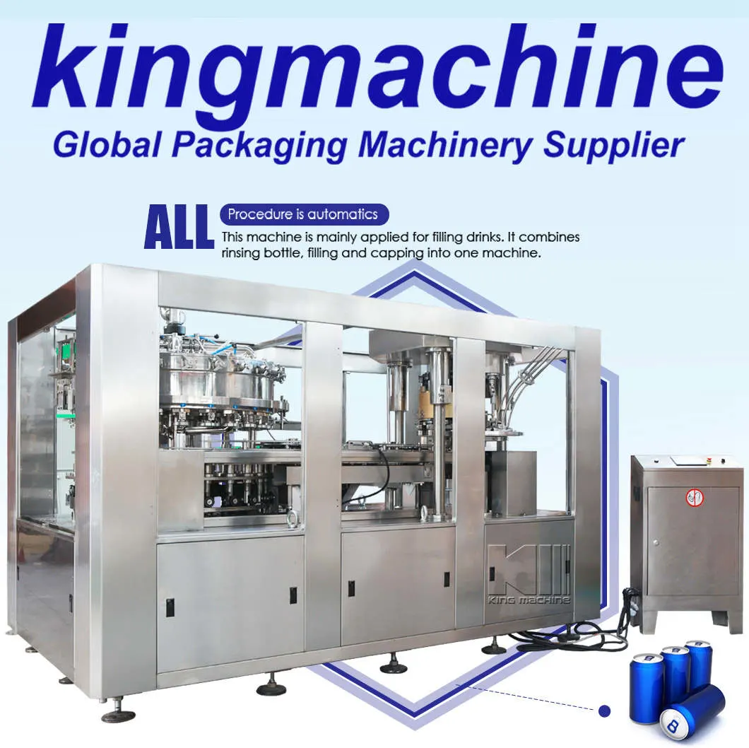 Automatic Soda Water Filling Bottling Line Production Line for Cans