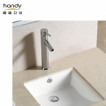 Cylindrical Single hole bathroom face wash basin faucet