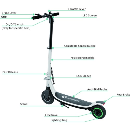 Mobilité personnalisée Scooter électrique à deux roues pour adulte