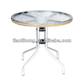 Garden Furniture-Aluminum Glass Garden Table