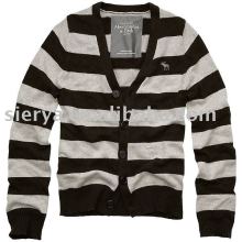 men's stripes cardigan sweater