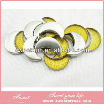 6MM silver Moon hotfix copper metal studs manufacturer