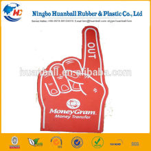 Red Color Number One Silk Print EVA Foam Hand/Foam Fingers