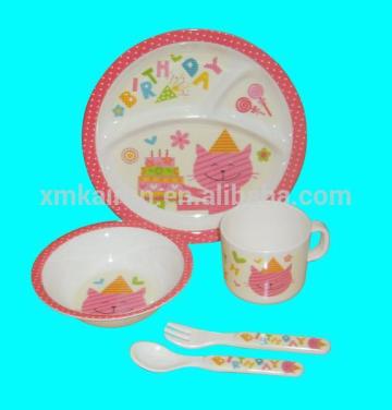 Set of 5 Melamine Melamine Child Tableware/melamine dinnerware/melamine dinner set