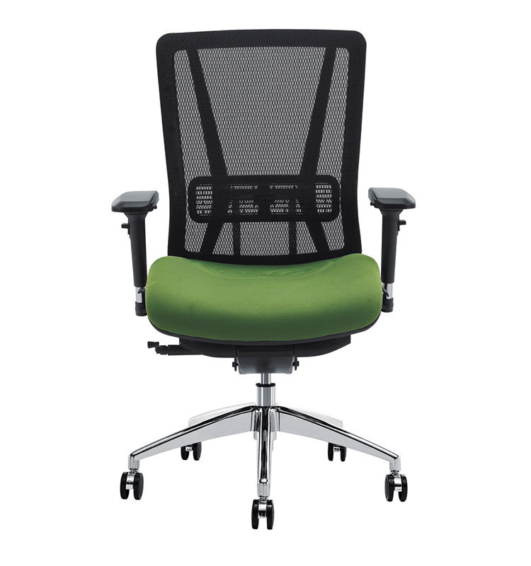 stand up aluminum web office chair mesh back and seat