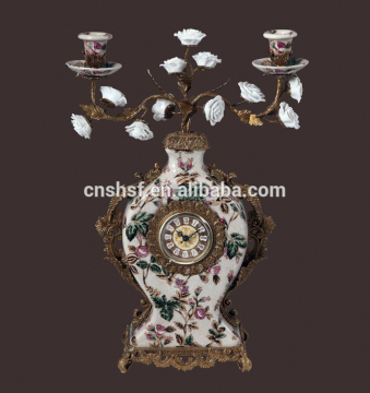 C06 Chinese antique brass ceramic vase